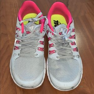Nike Running Sneakers Grey and Pink - 9.5